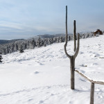 Szpindlerowy Młyn - Widok z gór (okolice granicy polsko-czeskiej) na Špindlerův Mlýn